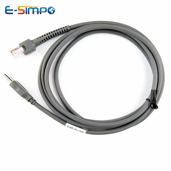 2M USB Cable for BarCode Scanner Symbol LS2208AP LS1203 LS4208 LS4278 DS6707 DS6708 Can replace RS232 PS2 Cable after Setting