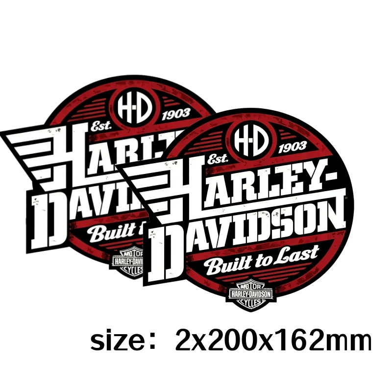 Harley-Davidson Built to Last Logo Style  Stickers Decals for Cruiser Panels Accessories Decorative Logo Motorcycle Car Stickers view 6