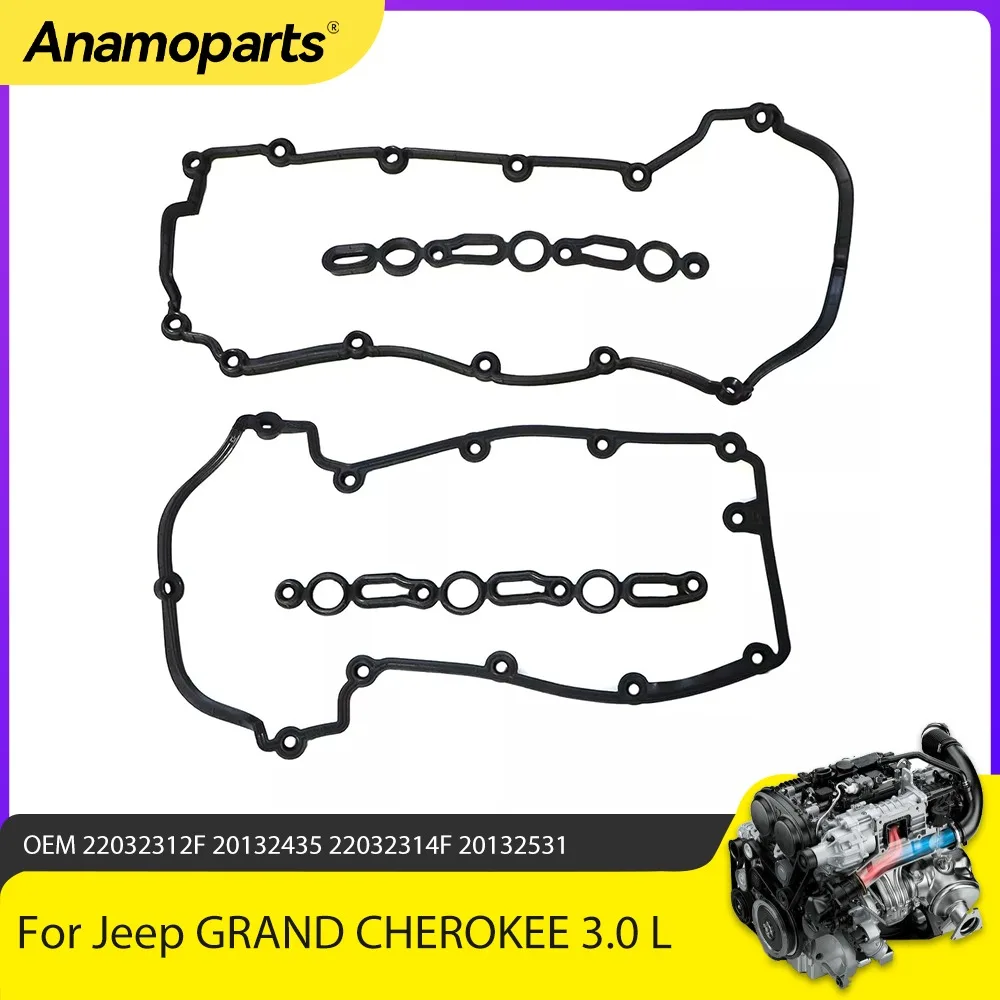

Engine Parts Valve Cover Gasket Set Fit 3.0 L T For Jeep GRAND CHEROKEE DODGE RAM CLASSIC 1500 3.0 L T 3.0L Diesel EXF 2014-2018