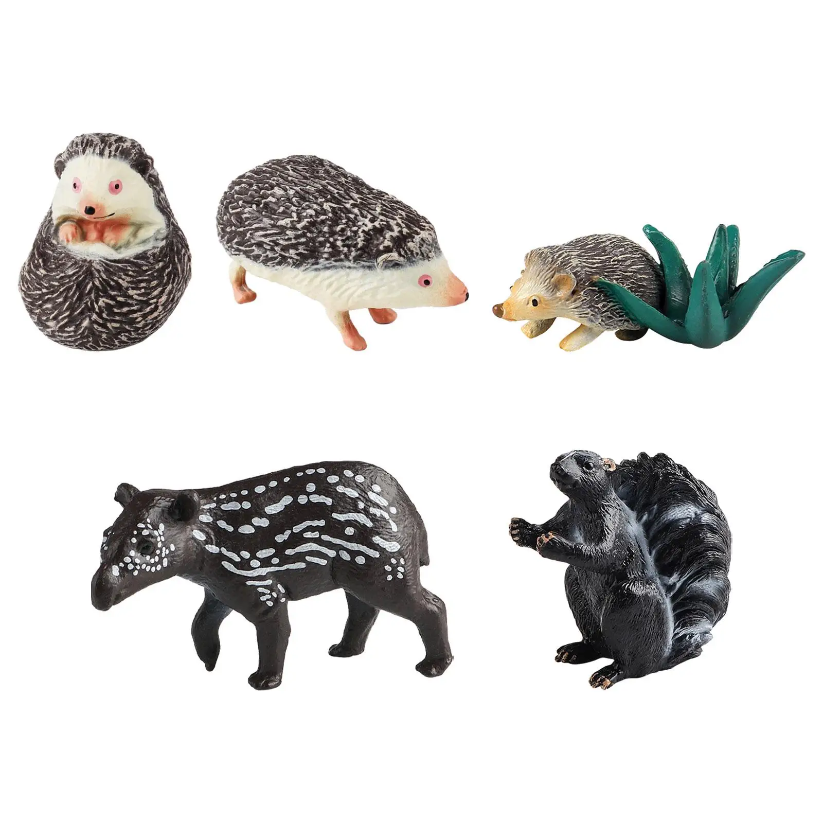 Animal Figure Statue Realistic Kids Children Educational Model Micro Landscape Ornament for Parties Birthday Cake Topper Gifts