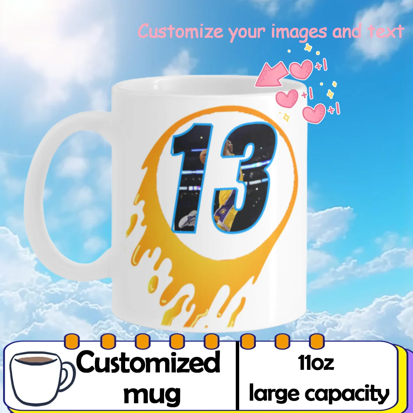 

Кружка по индивидуальному заказу большой вместимости Персонализированная чашка с изображением текстового имени персонализированный подарок