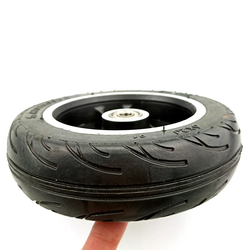 6 Inch Electric Scooter Wheel 6x2 Wheel With Air Tire Or Solid Tire Metal Hub With 8mm 10mm Axle Hole Trolley Cart Wheel