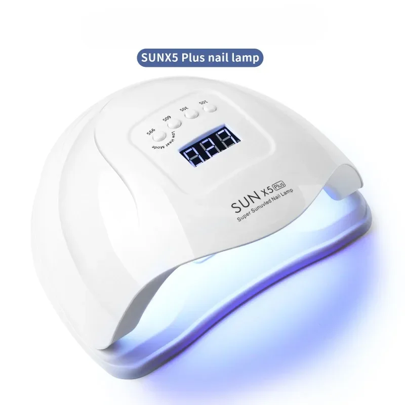 Máquina de fototerapia de unhas 120W, luz LED de indução, máquina de secagem de luz para cozimento de unhas, proteção inteligente contra superaquecimento