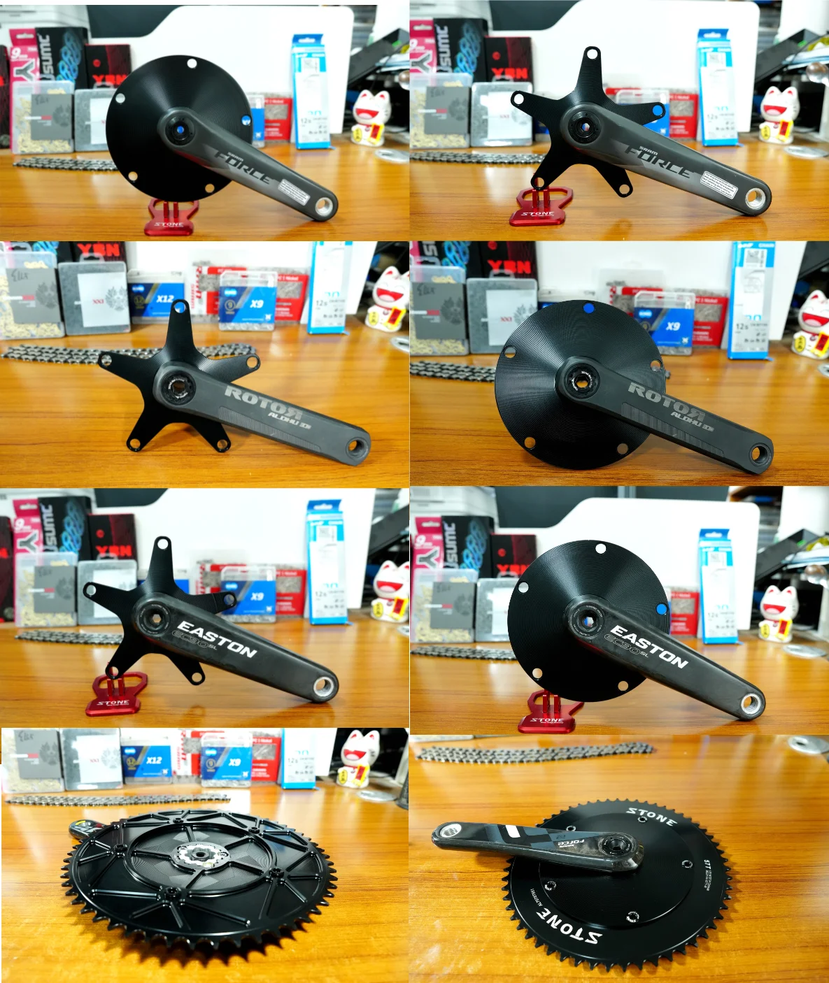 ストーンチェーンリングアダプタースパイダーコンバータ 144bcd 5 穴