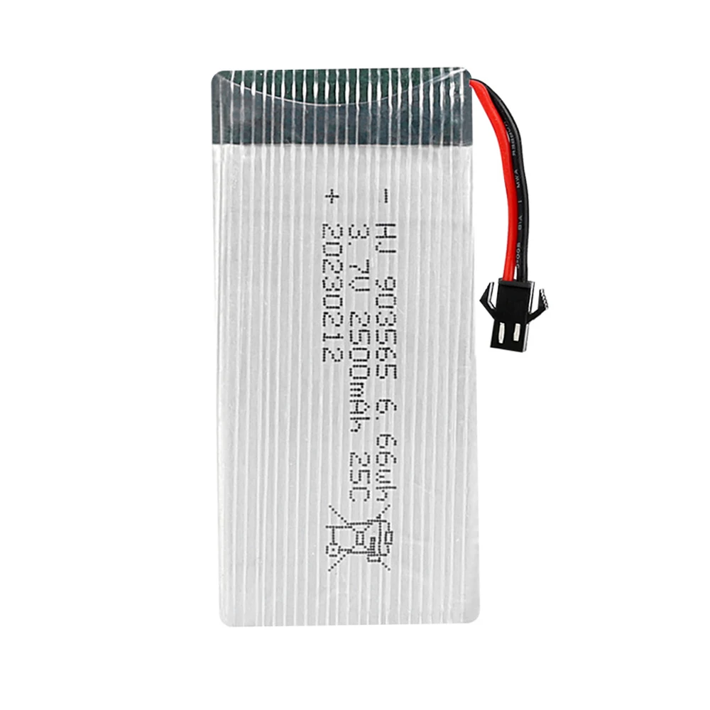 3.7V 2500mAh 903565 polymer lithium battery for model aircraft, remote control aircraft, drone battery, High rate battery parts