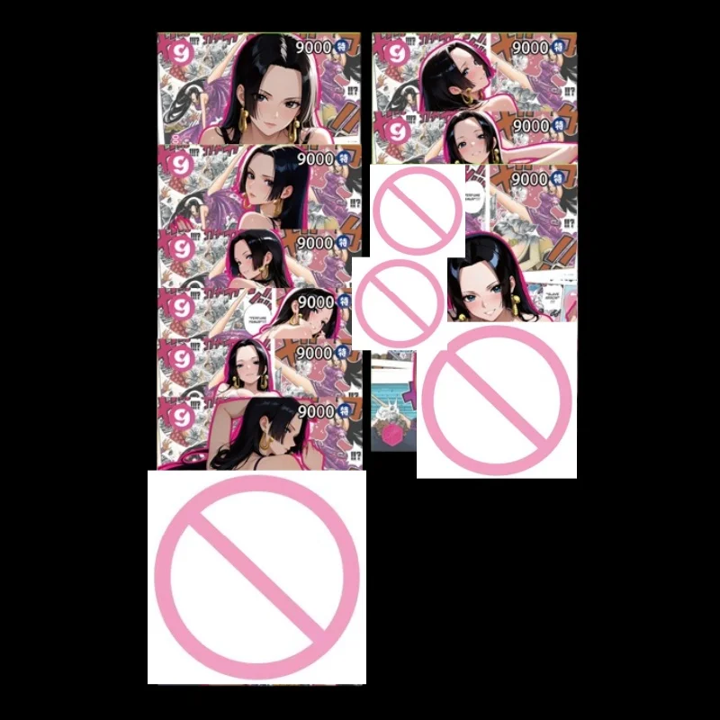 Suitable for Anime One Piece Cosplay White Shirt Goddess Yamato Color Flash Card Boa Hancock Ulti Uta Nami ACG Collection Card view 3