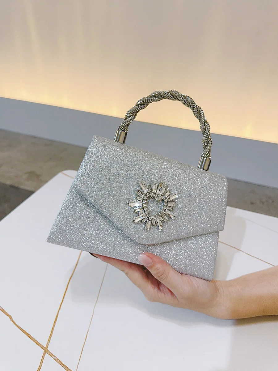 

Luxury Diamond Evening Bags For Women 2026 Chain Shoulder Crossbody Bags Party Wedding Clutch Ladies Purse Handbags