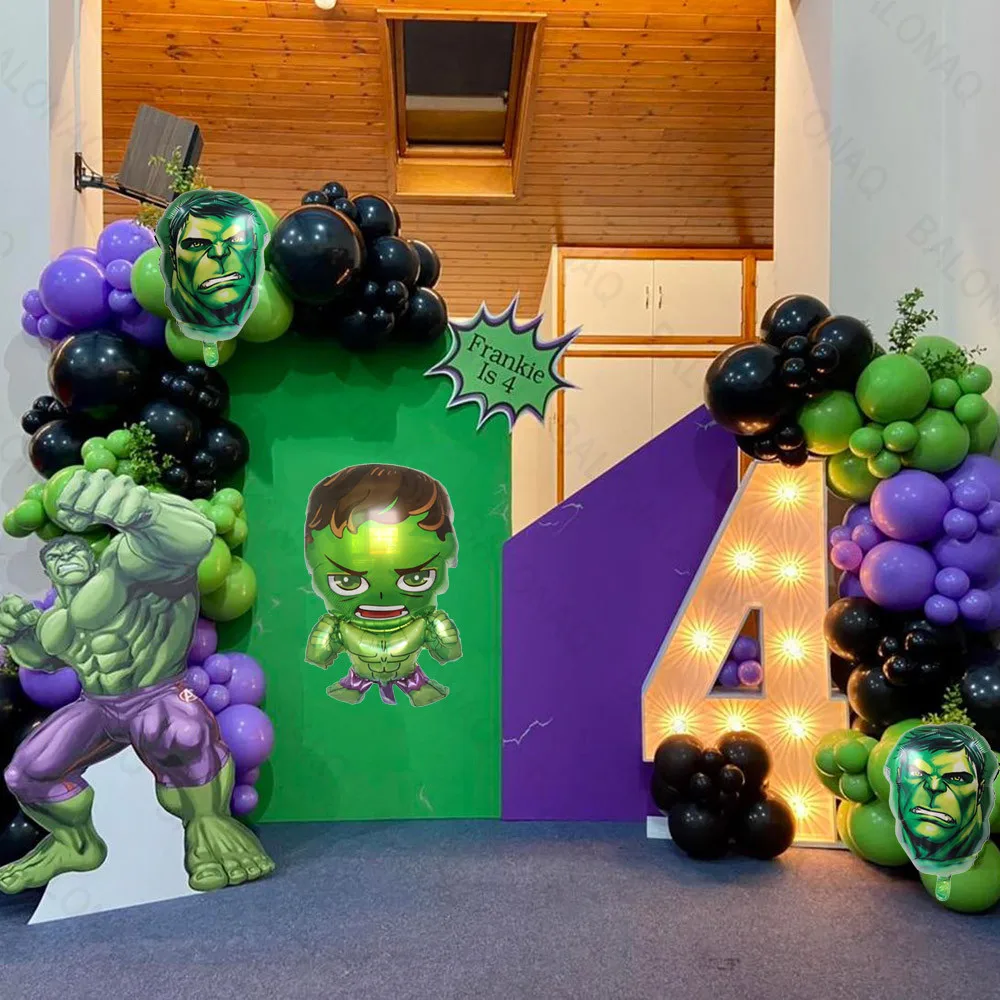 

1set Superhero the Hulk Theme Decoration Balloons Birthday Party Decorations Super Hero Baby Shower Supplies Kids Toys Globos