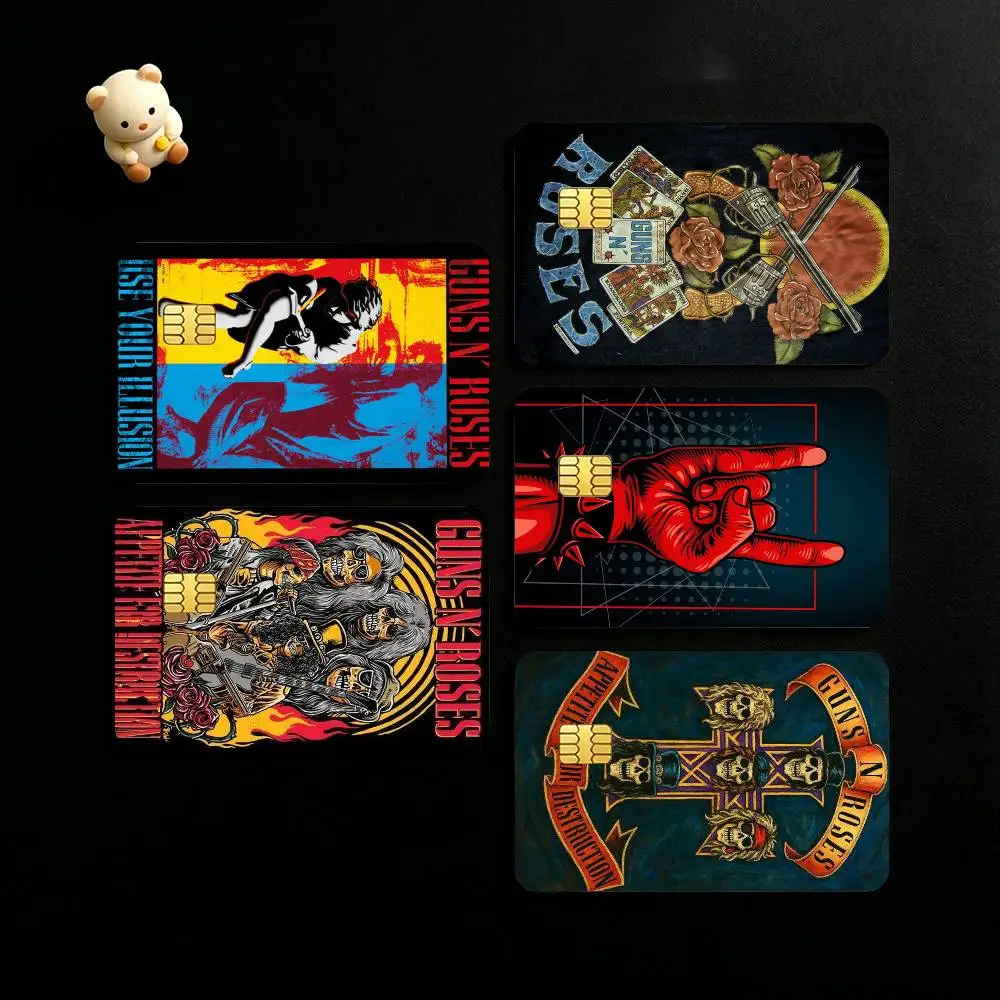 G-Guns N Roses Use Your Illusion I Credit Card HD Stickers Small Chip Waterproof Sticker Game Card Decal Gift
