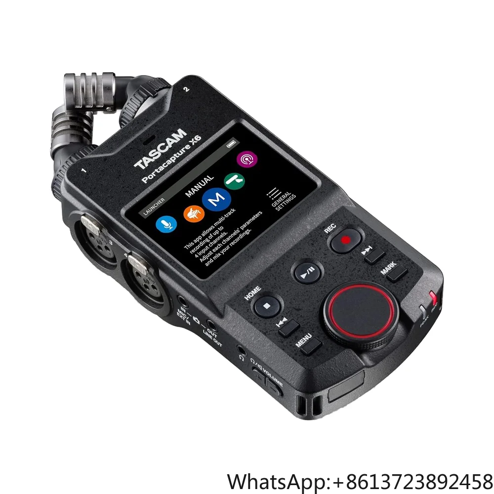 

ASCAM Portacapture X6 32-Bit Float Portable Digital Voice Recorder for Video Music Podcast with WAV Format Option