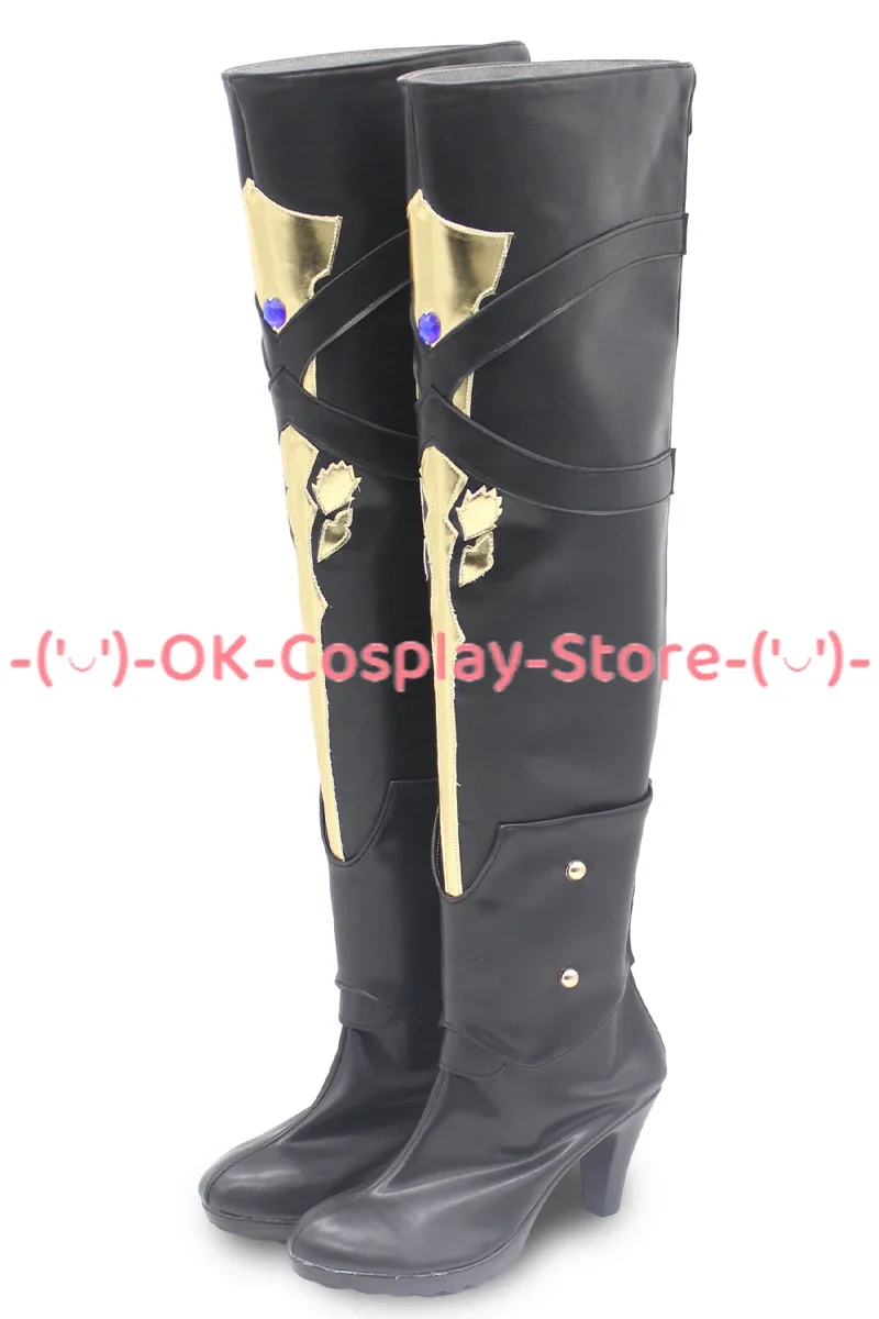 Gioco Honkai Star Rail Bronya Cosplay scarpe Halloween Carnival Boots Anime PU Leather Shoes puntelli Cosplay su misura