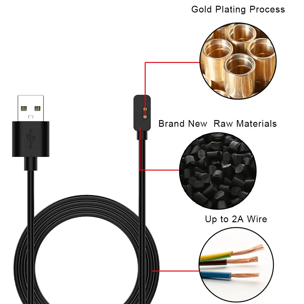 Зарядное устройство USB для Xiaomi Redmi Smart Band Pro/Watch 2/ 2 Lite, зарядный кабель для Xiaomi Watch, док-станция, провод питания, док-станция