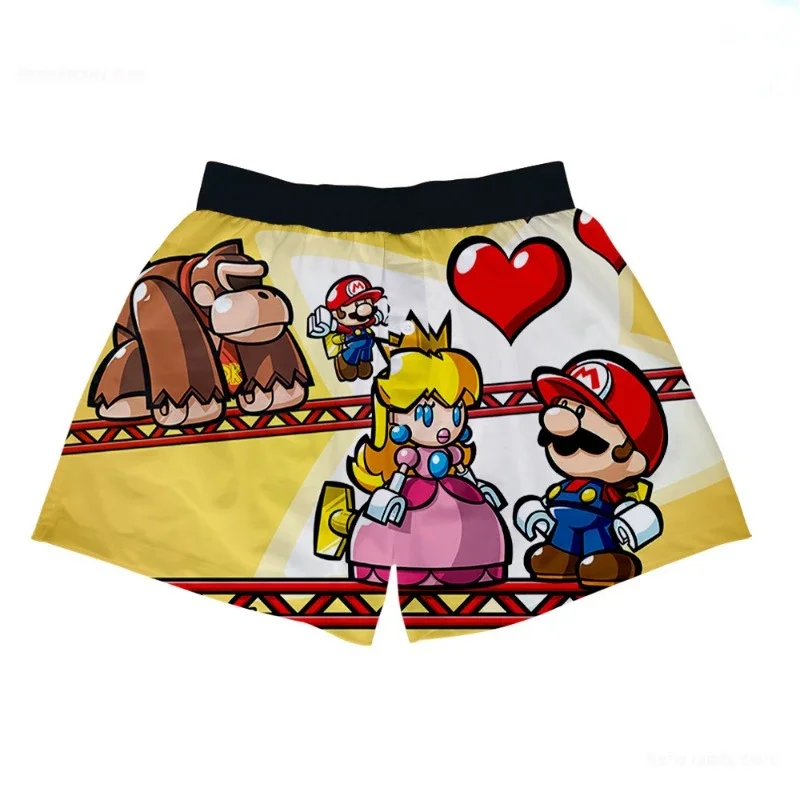 Super Mario Bros Men Boxers Anime Breathable Underwear Adult 3D Printing Panties Underpants Funny Cartoon Soft Boxer Briefs Gift