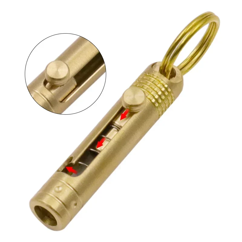 Mini Portable Brass Tool Knife Paper Cutter Razor Blade Cutting Paper Office Stationery Cutting Supplies Tool Knife