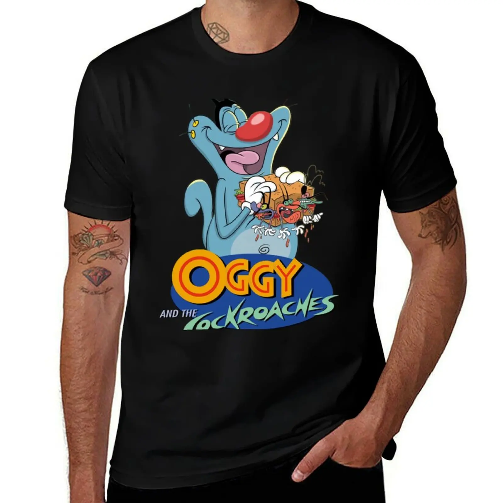 

Oggy And The Cockroaches (57) T-Shirt All Match Print Short Sleeve Top