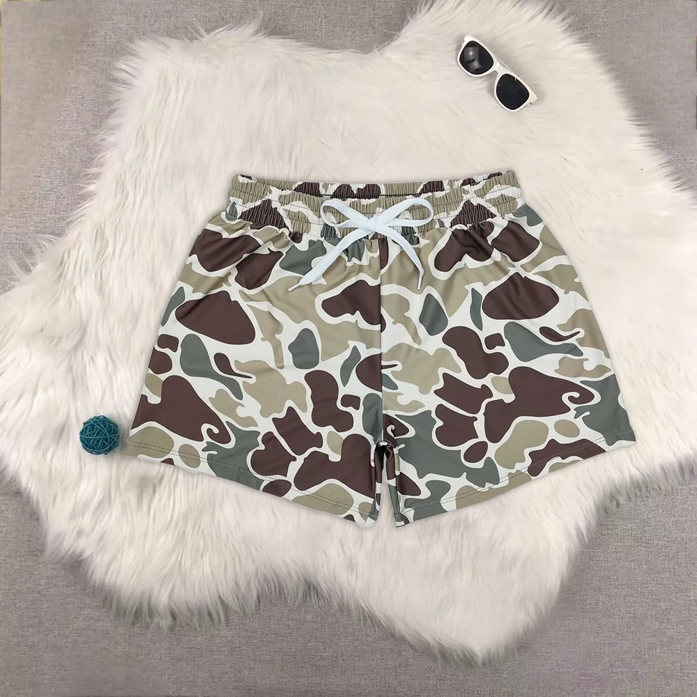 

Baby Boys Green Camouflage Trunks Bottoms Swimsuits