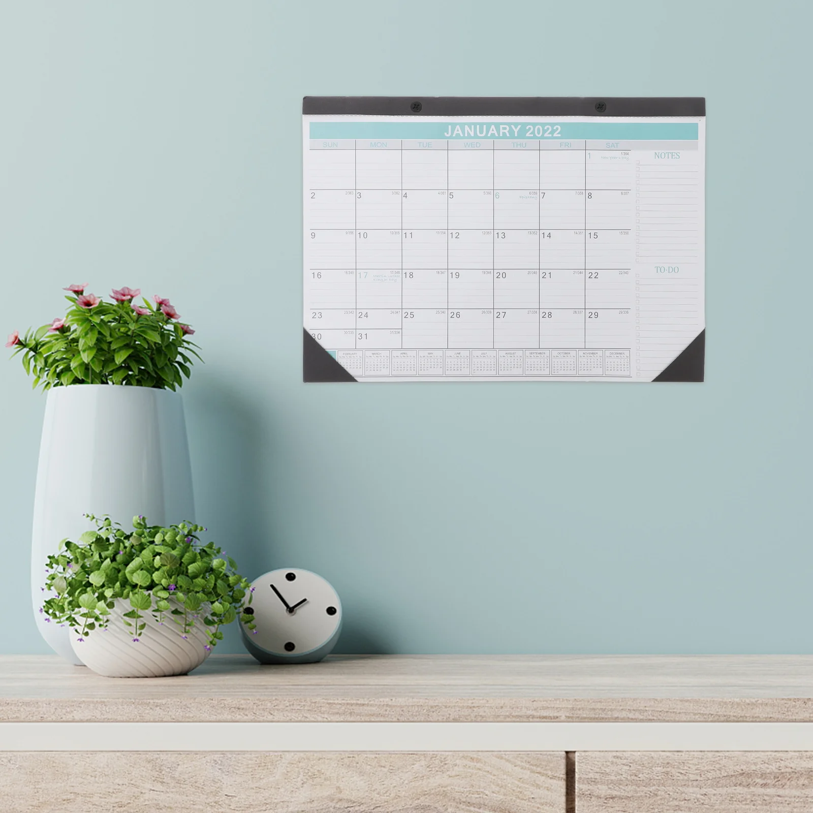 

High-Quality Wall Calendar 2022 Simple Schedule Plan Recording Office Home Hanging English Calendar Household Planner