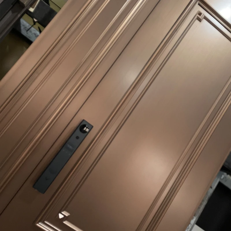 ประตูหน้าบ้านแบบใหม่ ดีไซน์โรงงาน  ประตูเหล็กกันขโมย สำหรับบ้าน