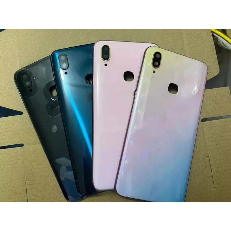 Back Cover For Vivo V11  V11i Battery Glass Panel Rear Housing Case With Camera Lens Replacement