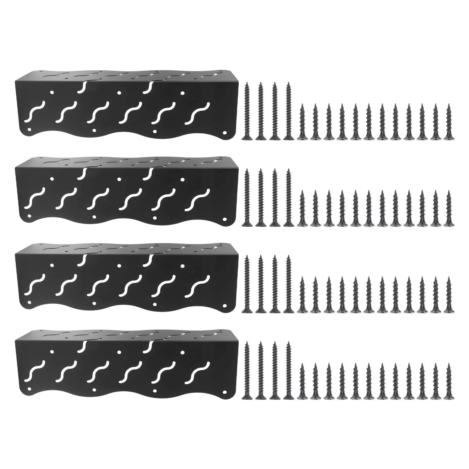 Easy Assembly Brackets Raised Garden Bed Bracket Double-Row Screw Holes Enhanced Stability Rust-Resistant Finish