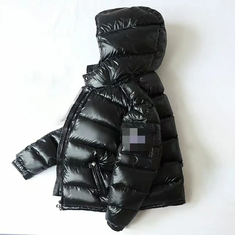 Winter new cotton clothes for men and women, short and thick cotton coats, shiny bread coats, versatile small cotton jackets, ou