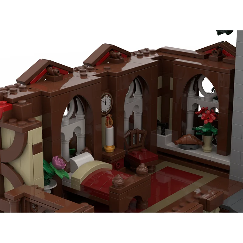 Mittelalterliche Burg Modell Moc Gebäude Ziegel Wachturm Modell Technologie Modulare Block Spielzeug DIY Montage Weihnachten Geschenk