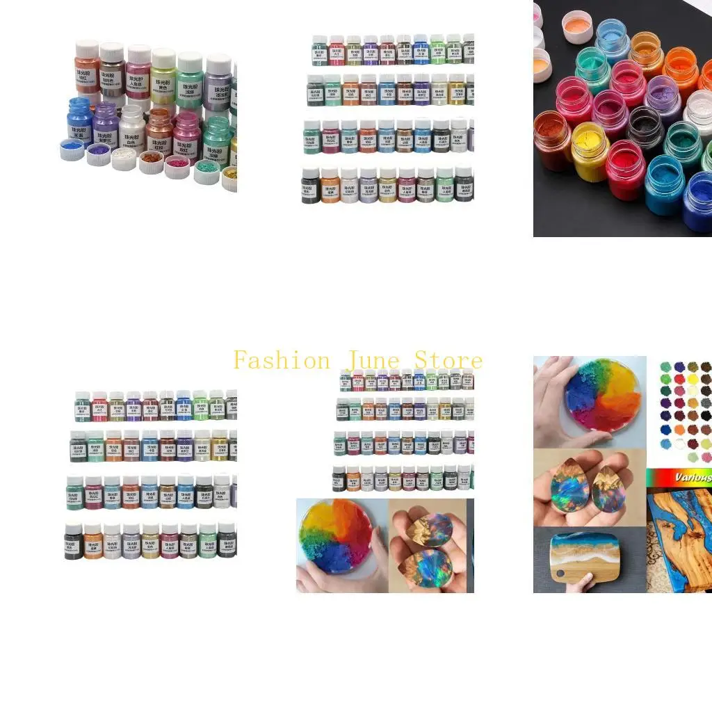 

N5KA DIY Craft Натуральная слюда Минеральный порошок Эпоксидная смола Краска Перламутровый жемчужный пигмент