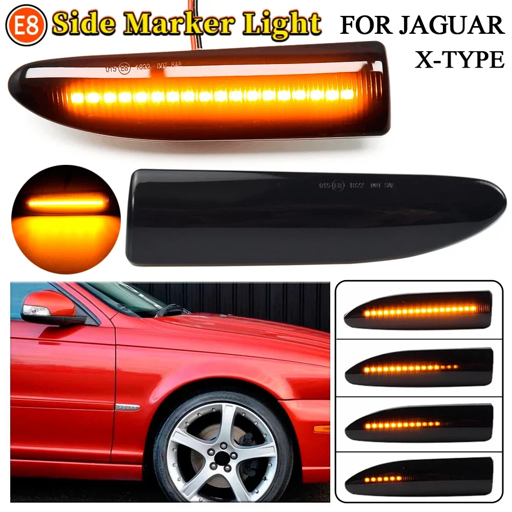 

Side Marker Light Dynamic LED Turn Signal Flashing Indicator Blinker For Jaguar X-TYPE 2002 2003 2004 2005 2006 2007 2008 2009