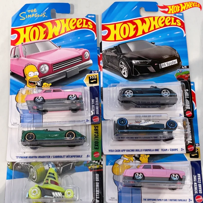 Oryginalne Hot Wheels 2026 E Case 1/64 Seria Mainline SIMPSONS PAGANI AUDI MAZDA DODGE Kolekcjonerski Model Samochodu Zabawka Pojazd Odlewany Ciśnieniowo