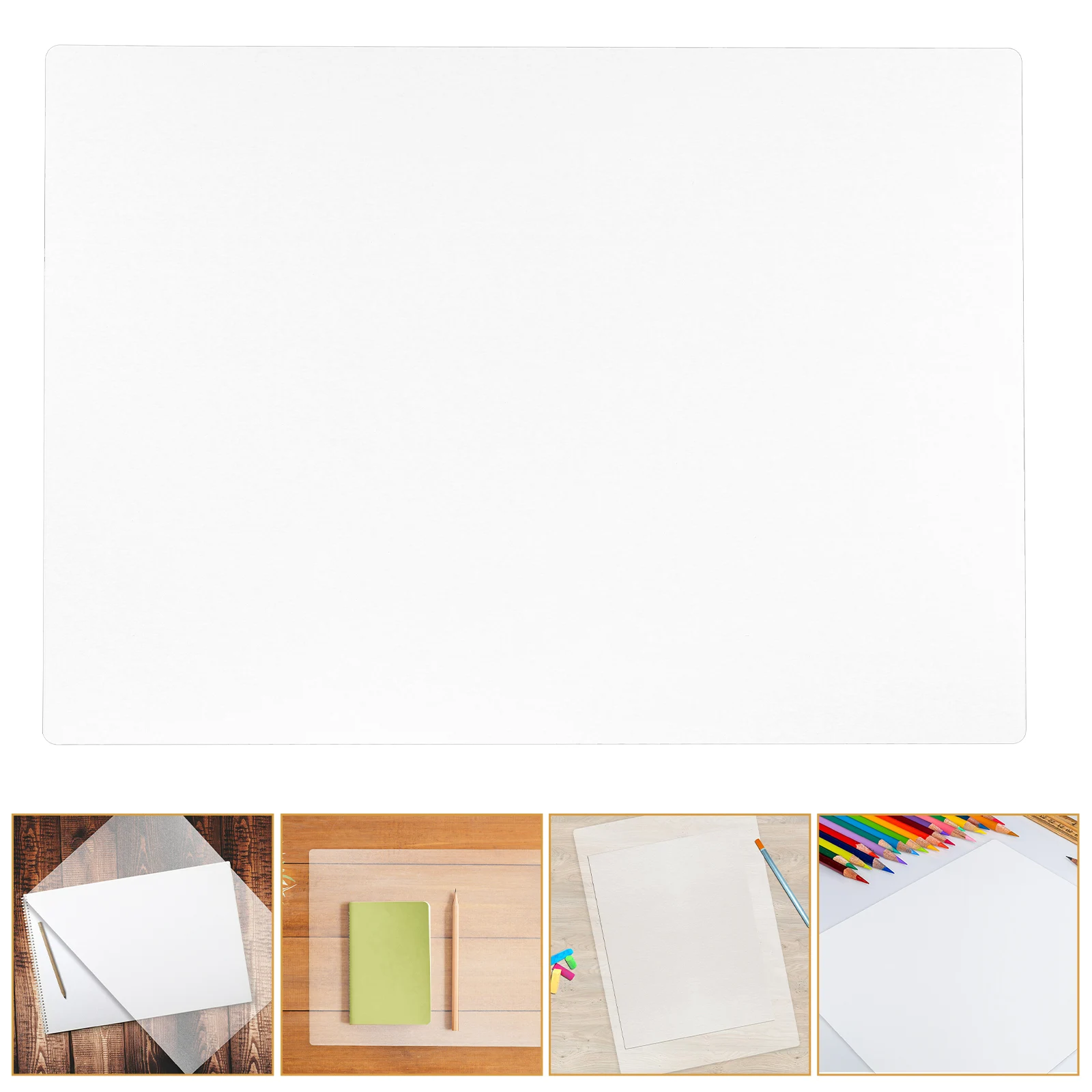 

Plastic Writing Pad Reusable Exam Mat For School Office Home Sturdy Transparent A3 Writing Board Anti-Slip Students