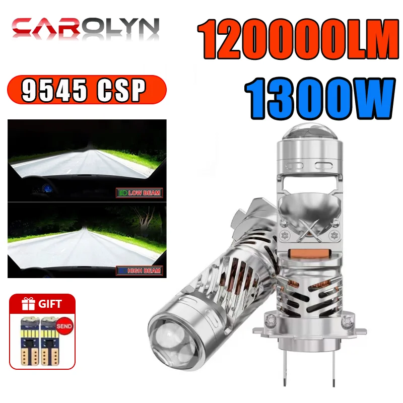 

H7 Led Headlight Mini Projector Lens H4 Light Canbus Auto Motorcycle Lights Penetration Fog Lamp High Power Car Accessories 12V
