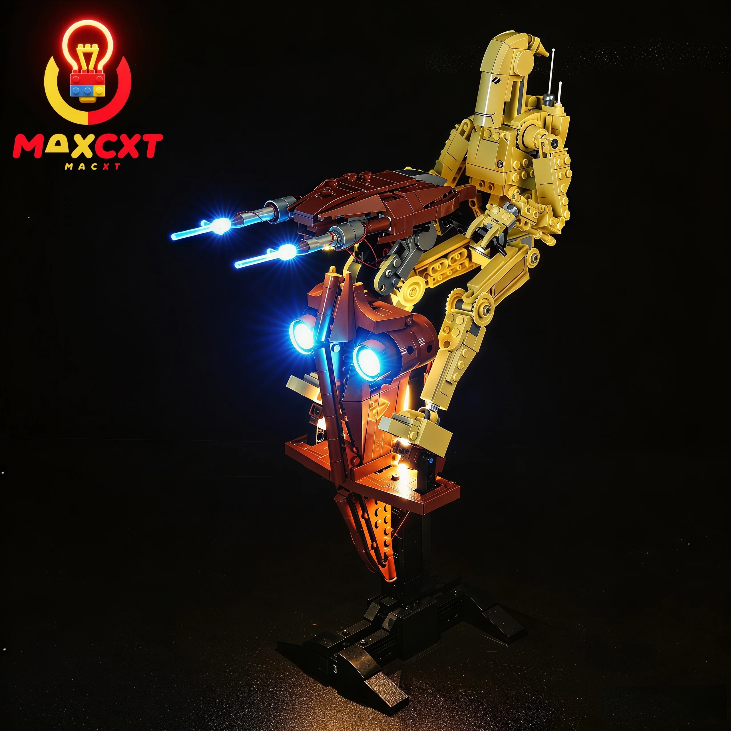 

MAXCXT LED Light For LEGO 75428 Battle Droid with STAP DIY Decorative Lamp Not Include Building Blocks Set