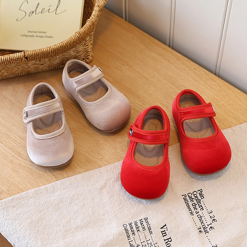 

Baby Casual Shoes Cute Round Toes Toddler Flat Shoes Soild Color Versatile 2026 New Fashion Kids Casual Shoes Soft Sole Non-slip