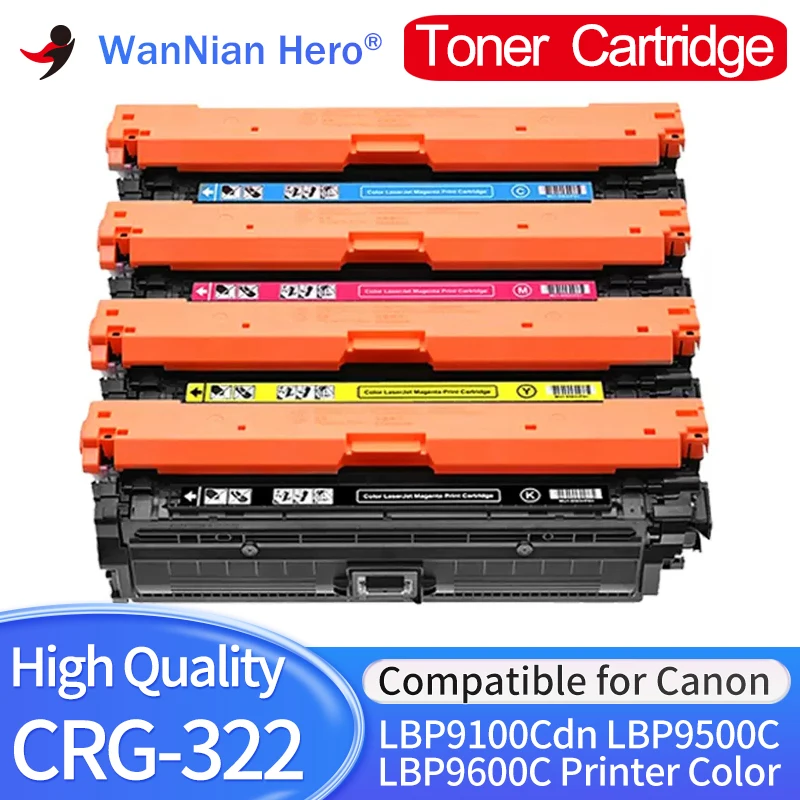 

Compatible for Canon CRG-322 CRG322 Toner cartridge Compatible for Canon Color Laser LBP9100Cdn LBP9500C LBP9600C Printer