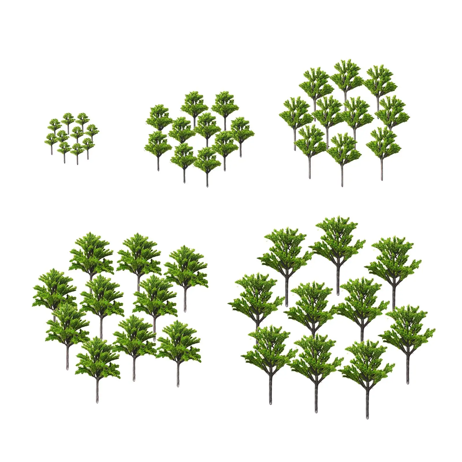 أشجار السكك الحديدية المصغرة نموذج المناظر الطبيعية أشجار الهندسة المعمارية لديوراما القطار بمقياس N