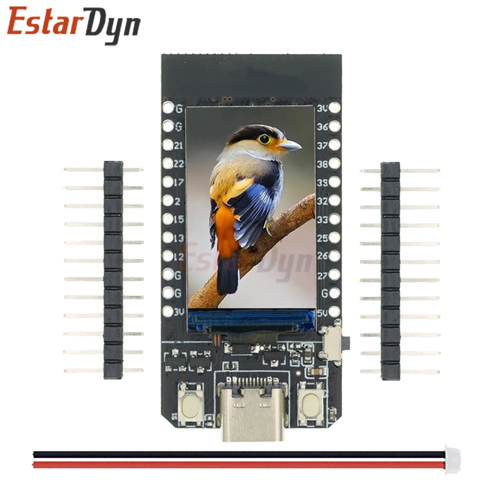 

Плата разработки Estardyn T-Display ESP32 с 1,14-дюймовым ЖК-дисплеем, модулем Wi-Fi и Bluetooth для Arduino