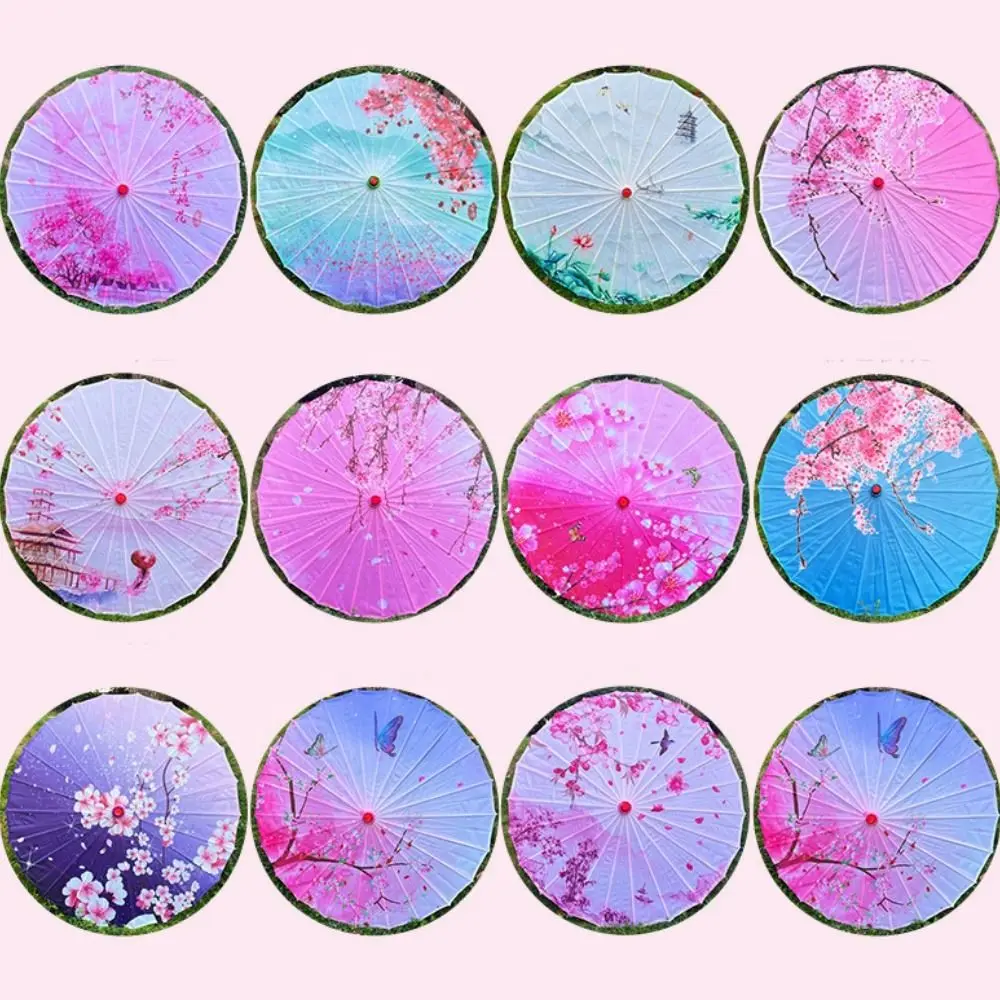 ร่มพัดผ้าไหม 56 ซม. 10 สี ร่มเต้นรำ ร่มสไตล์จีนโบราณ ร่มสไตล์ญี่ปุ่นคลาสสิก