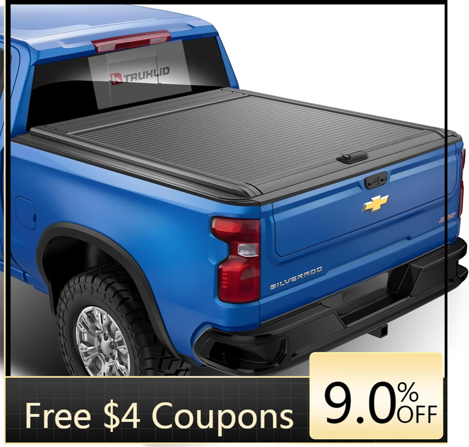 

Deren High Quality Chevy Silverado/GMC Sierra 1500 5.8ft Bed Retractable Hard RollerTonneauCoverMatteBlackLockingFunction Ranger