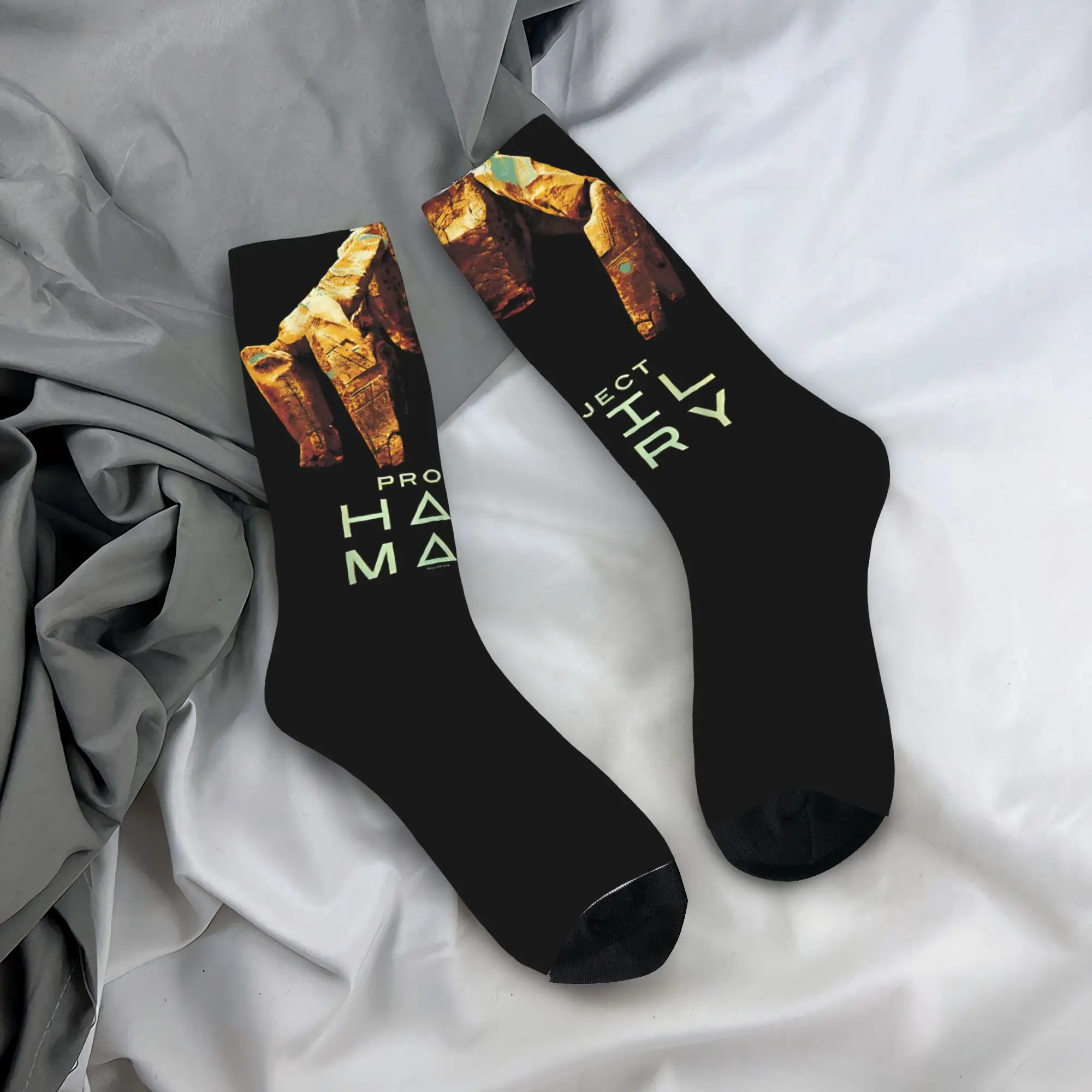 Crazy Design Project Hail Mary Amazing Sports Socks  Polyester Middle Tube Socks for Unisex Non-slip