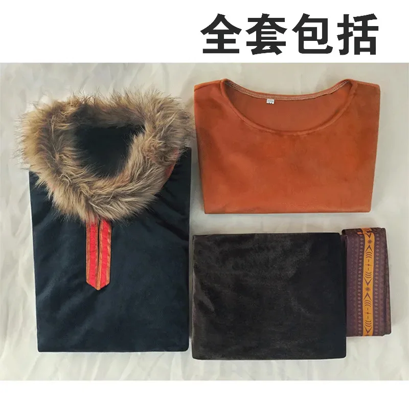 

DY20Kristoff Olaf Косплей Костюм Для Взрослых Мужчин Роскошные Костюмы Хэллоуин Фильм Вечеринка Косплей Кристофф Наряды25