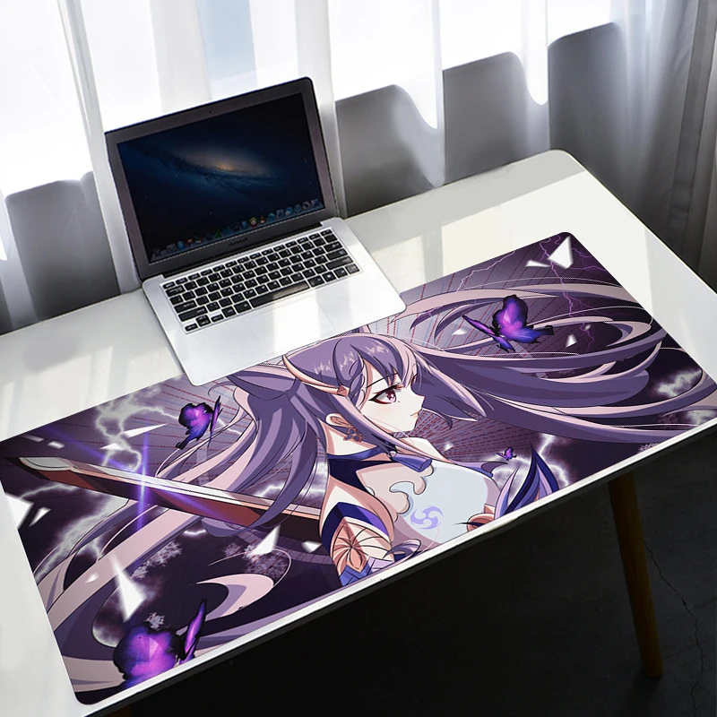 Genshin Impact Tamanho Grande Mouse Pad, Jogo Mousepad, Tapete De Mesa De Teclado, Borracha Natural, Decoração Do Escritório Tapete, Tapetes Do Mouse