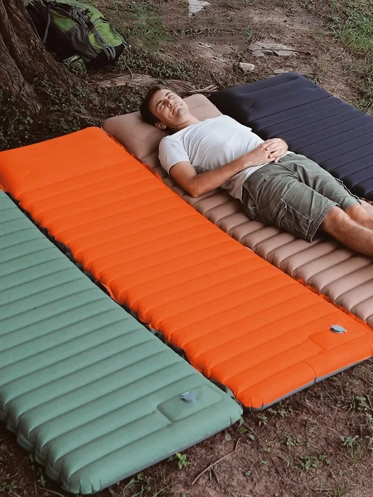 

Outdoor automatic press inflatable pad tent sleeping pad camping thickened air cushion bed splicing portable moisture-proof