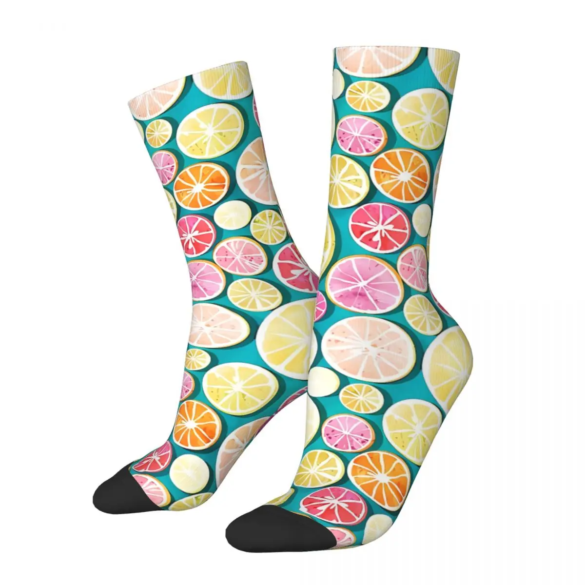 Citrus Bath Lemon Citrus Socks Male Mens Women Spring Stockings Polyester