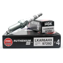 4pcs NGK Ruthenium Spark Plug LKAR6AHX 97292 Suitable For TOYOTA Engine Code 1ZR-FAE, 1ZR-FE, 2ZR-FE NISSAN QR25DE etc