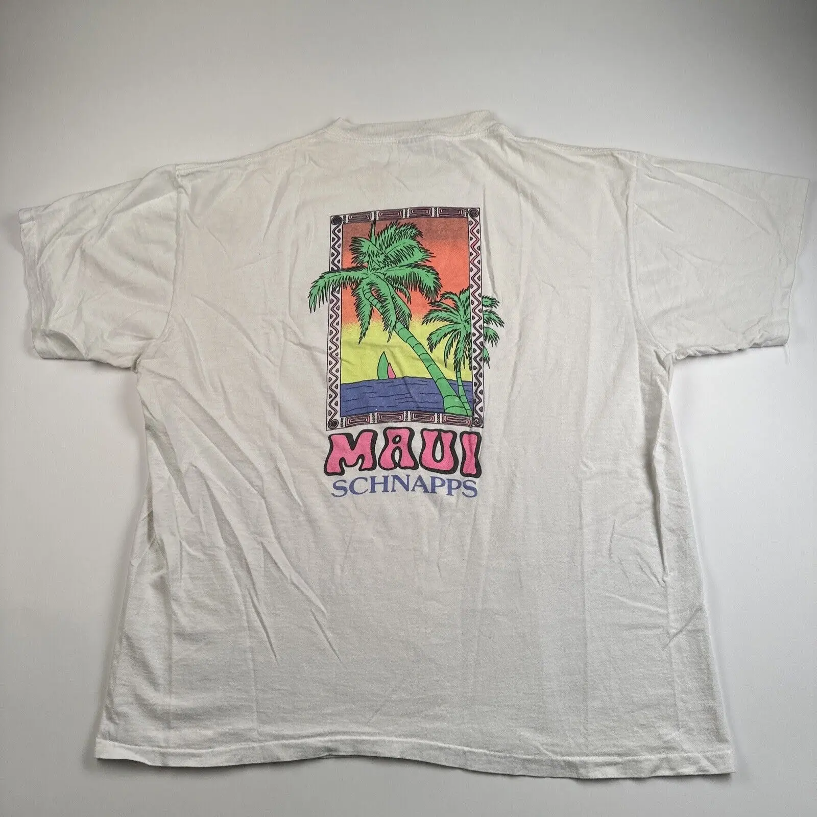 Vintage 90S Maui Schnapps T Shirt Xl