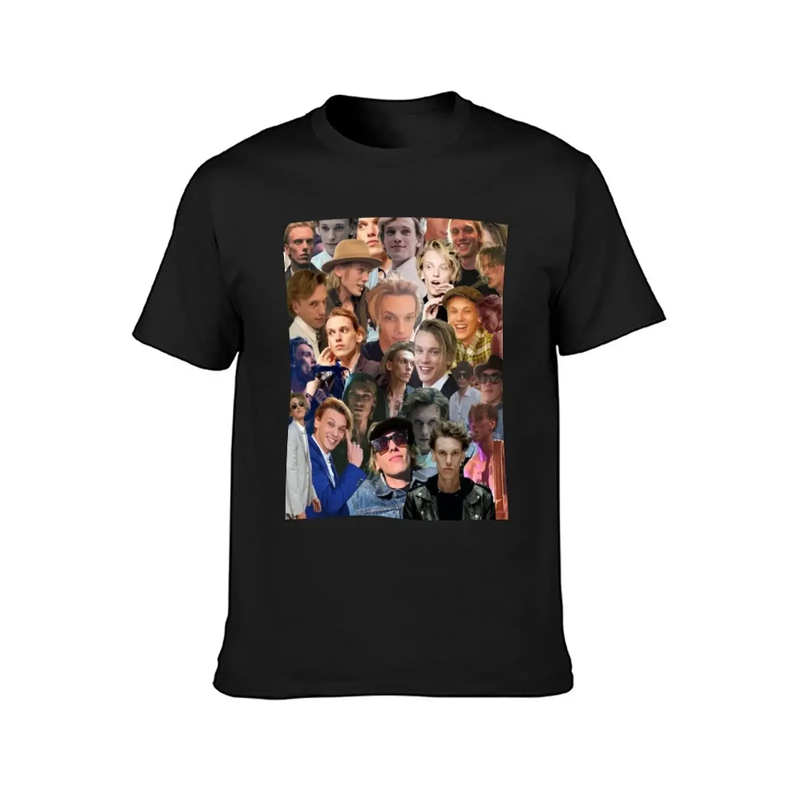 Jamie Campbell Bower Photo Collage T-Shirt vintage anime tshirt designer t shirt men