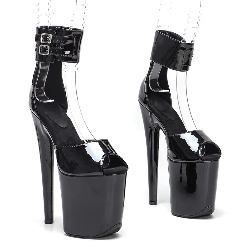 

Fashion 20CM/8inches PU Upper Plating Platform Sexy High Heels Sandals Pole Dance Shoes 199