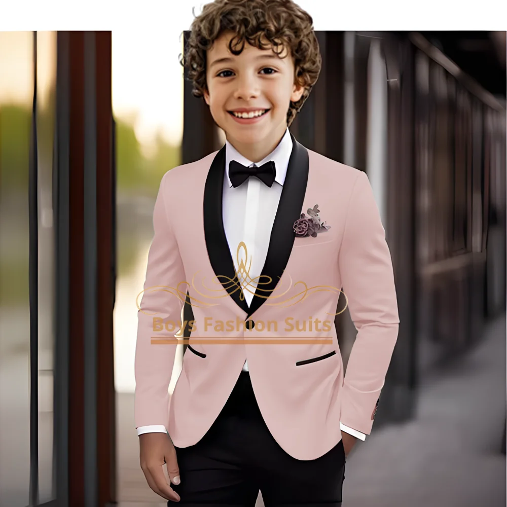 

Boys single buttonshawl collar suit dress 2 piece suit, custom made children wedding party dinner cocktail party tuxedo