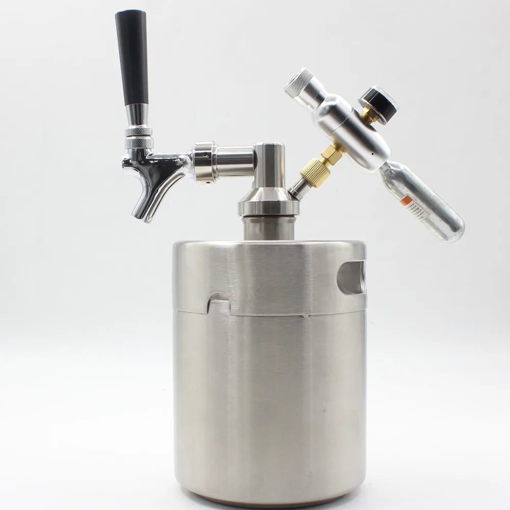 5 Liter Mini  Growler Beer Keg Dispenser with Tap