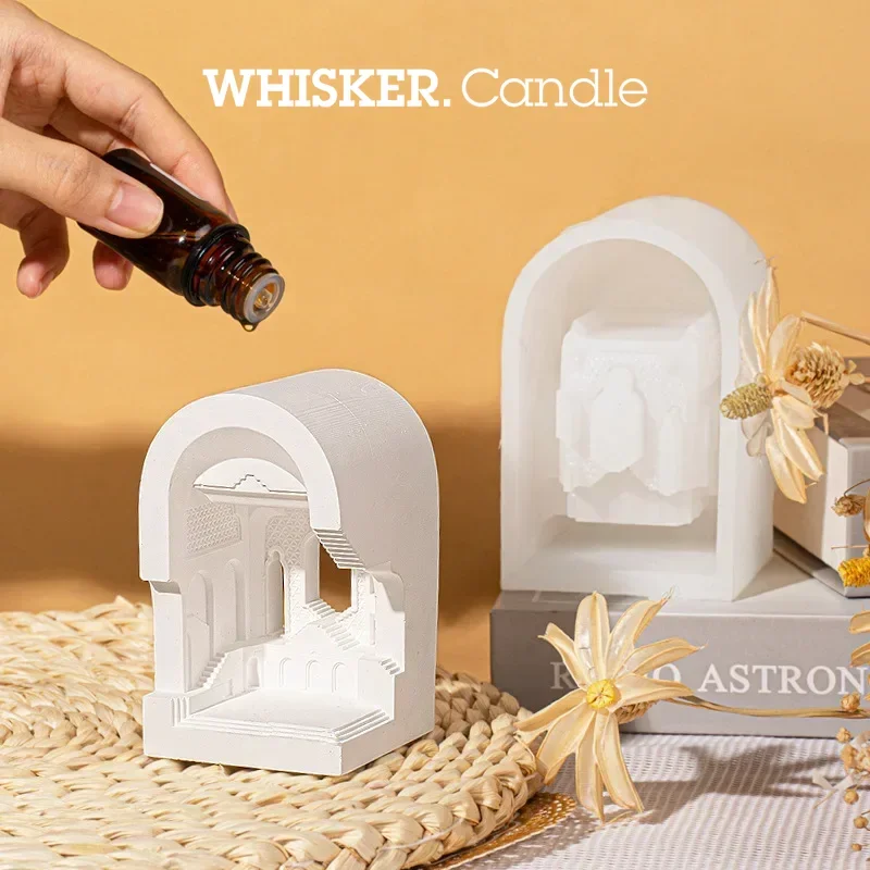 WHISKER |  Palace Silicone Mold Roman  Scented Candle DIY Venus Plaster Ornament Diffuser Stone Souvenir Abrasive Tool